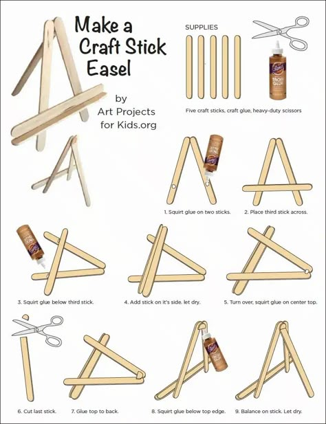 Diy Popsicle, Popsicle Crafts, Seni Dan Kraf, Art Birthday Party, Stick Crafts, Project For Kids, Popsicle Stick Crafts, Kraf Diy, Popsicle Stick