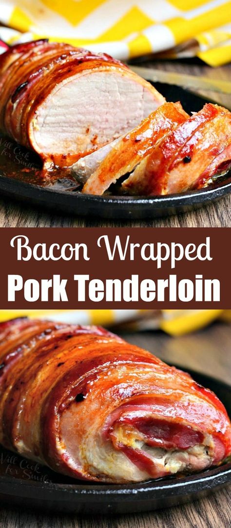 Bacon Wrapped Pork Tenderloin Recipes, Bacon Wrapped Tenderloin, Bacon Wrapped Beef, Bacon Wrapped Pork Loin, Wrapped Pork Tenderloin, Smoked Pork Tenderloin, Pellet Smoker Recipes, Bacon Wrapped Pork Tenderloin, Bacon Wrapped Pork