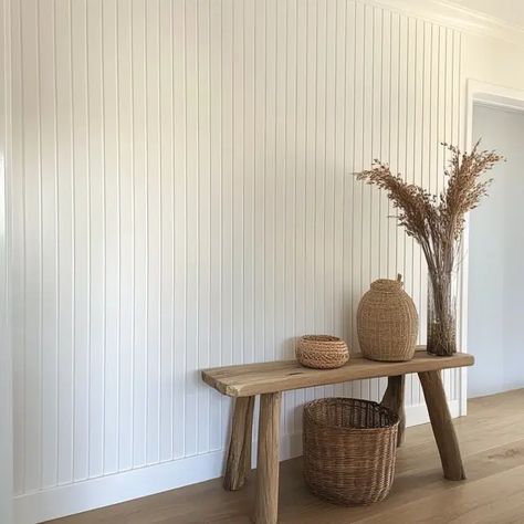 Modern Bead Board Walls, Beadboard Basement Walls, Breadboard Walls, Beadboard Walls Kitchen, Beadboard And Wallpaper, White Beadboard Walls, Beadboard Accent Wall, Living Room Decor Ideas Modern, Bedrooms Aesthetic