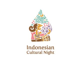 Wow from Indonesia ! Indonesian Cultural Night  by Michael Hioe Art And Culture Logo Design, Cultural Logo Ideas, Cultural Logo Design, Indonesian Branding, Event Logo Ideas, Culture Logo Design, Batik Logo, Festival Logo Design, Indonesian Design