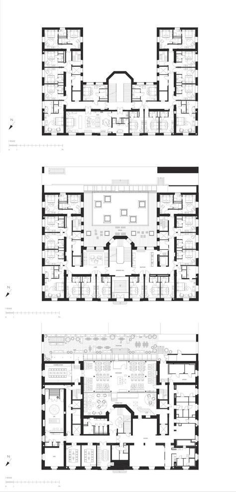 Hotel Plans Architecture Projects, Hotel Floor Plan Architecture, Country Club Floor Plan, Hotel Floor Plan Small Hotel Floor Plan, Hotels Plans Architecture, Hotel Plans Architecture, Hotel Lobby Design Plan, Boutique Hotel Floor Plan, Modern Hotel Floor Plan