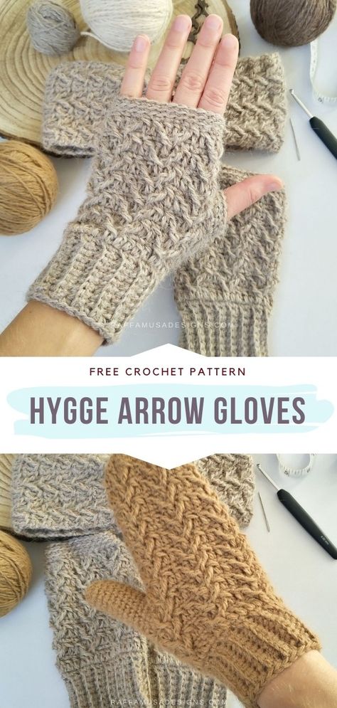 Crochet Winter Gloves Free Pattern, Crochet Fingerless Mittens Free Pattern, Crochet Baby Gloves, Free Crochet Fingerless Gloves Pattern, Free Crochet Mitten Patterns, Crochet Hygge, Hygge Crochet, Crochet Gloves Fingerless, Crochet Fingerless Mittens