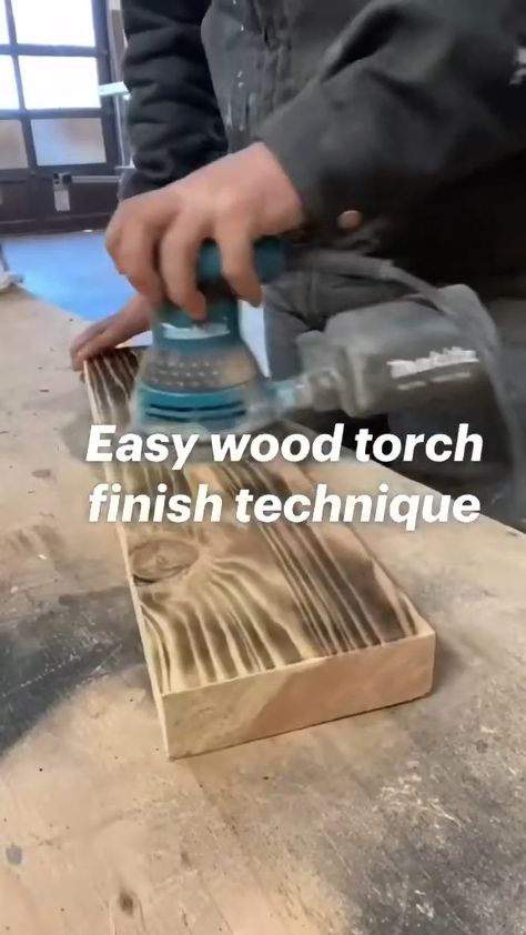 Woodworking Ideas Wood Burning Torch, How To Torch Wood Diy, Blow Torch Wood Diy, Torch Wood Burning Diy, Torch Wood Burning Ideas, Torching Wood Diy, Wood Staining Techniques Diy, Torched Wood Projects, Burning Wood With Torch