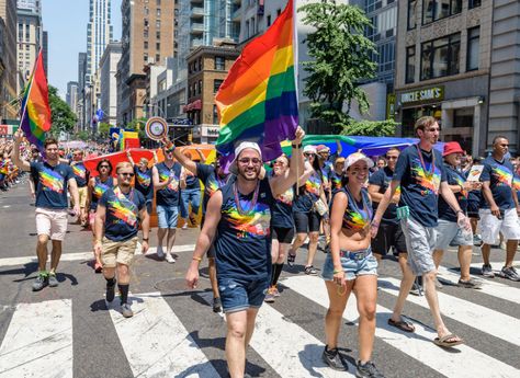 New York Pride Parade, Queer Flowers, Lgbtq Parade, Pride Month Parade, Nyc Pride Parade, Pride Photoshoot, New York Pride, Nyc Pride, Things I Want To Experience