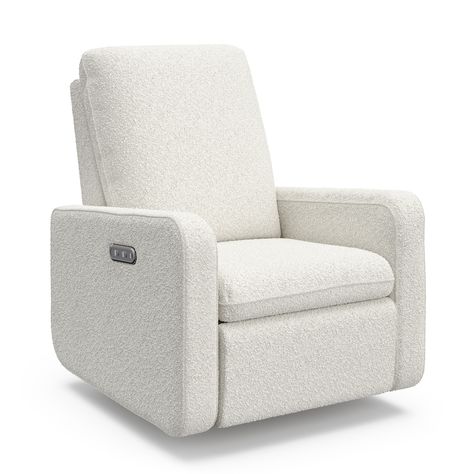 Graco Teddi Power Recliner Swivel Glider with USB - Bed Bath & Beyond - 40274309 Best Nursery Glider Recliner, Beige Swivel Chair, Nursery Rocker Recliner, Baby Rocker Chair, Nursery Glider Rocker, Nursery Rocker, Upholstered Rocking Chairs, Glider Rocking Chair, Swivel Glider Chair