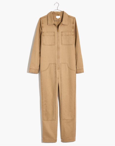 madewell x dickies® zip coverall jumpsuit in autumn meadow. Lazy Clothes, Madewell Outfits, Work Coveralls, Androgynous Outfits, Fall Wardrobe Staples, Carhartt Style, No Spend, Coverall Jumpsuit, Duck Fabric