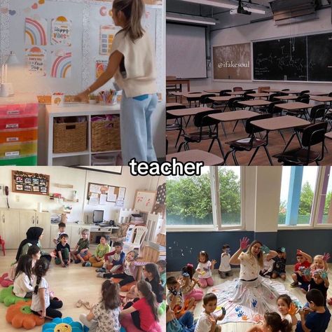 Students Teaching A Lesson, Teacher Future Job, Job Ideas Aesthetic, I Want To Be A Teacher, Teacher Dream Job, Teacher Aethstetic, Primary Teaching Aesthetic, Teacher Job Aesthetic, Gym Teacher Aesthetic