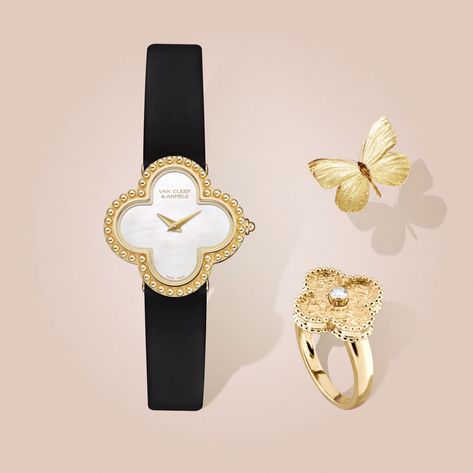 Vancleefarpels Watch, Brand Clothes, Necklaces Gold, Classy Jewelry, Rings Diamond, Yellow Fashion, Van Cleef Arpels, Van Cleef, Diamond Bracelets