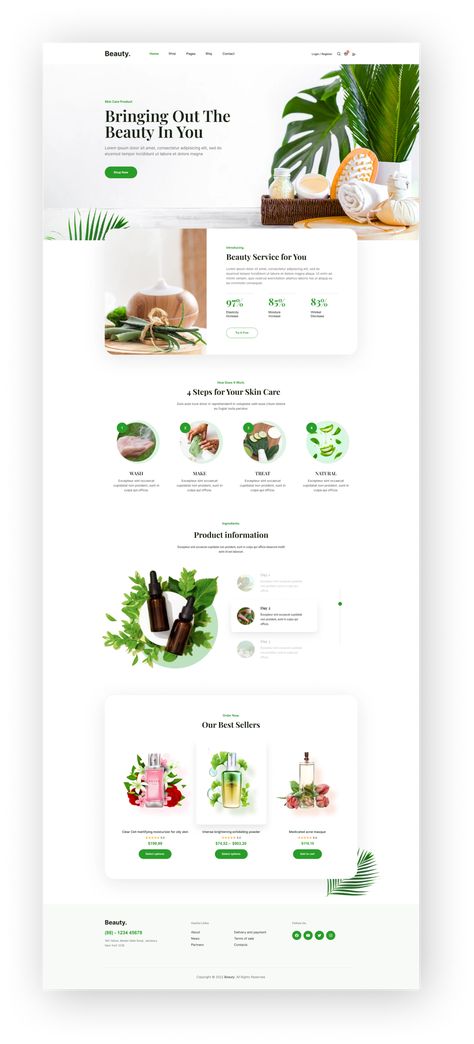 Best Shopify Website Design, Website Card Design Inspiration, Campaign Website Design, Blogging Website Design, Creative Website Design Ideas, Wellness Website Design Inspiration, Cosmetics Website Design, Skin Care Website Design, Beauty Website Design