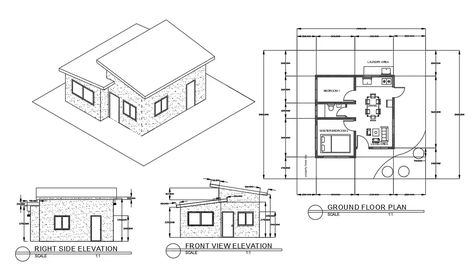 Simple Elevations For House, Side Elevation Designs For House, Simple Elevation Designs For House, Simple House Layout, Front Elevation Drawing, Layout Plan Design, Home Front Elevation, Simple House Drawing, Small House Architecture