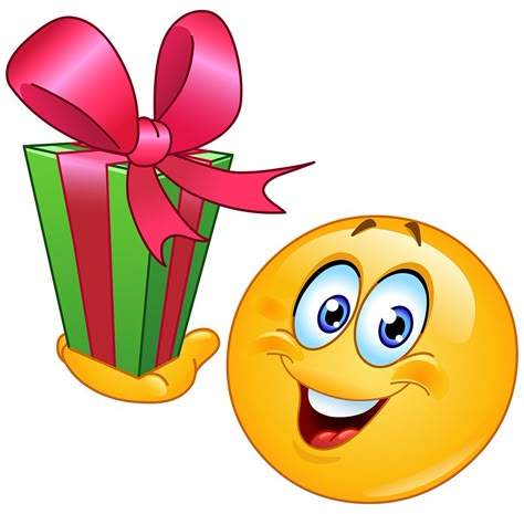 Hab ich das Geschenk  toll eingepackt? Wow ... das muss dir erstmal jemand nachmachen!                                                                                                                                                                                  More Happy Birthday Smiley, Christmas Emoticons, Birthday Emoticons, Symbols Emoticons, Happy Birthday Emoji, Birthday Smiley, Free Emoji, Images Emoji, Smiley Happy