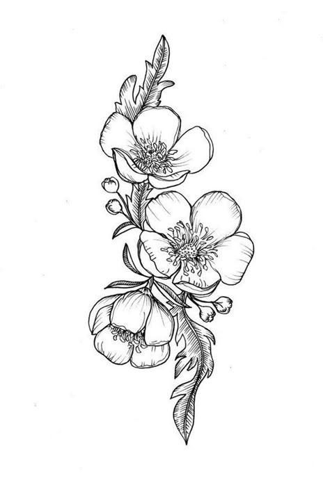 Buttercup Flower Tattoo, Fiori Art Deco, Flower Tattoos Designs, Buttercup Tattoo, Delicate Flower Tattoo, Vintage Flower Tattoo, Simple Flower Tattoo, Lotus Flower Tattoo Design, Buttercup Flower