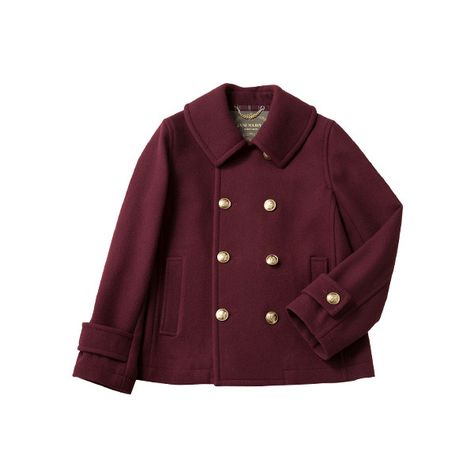 Lamb Melton Classic P Coat via Polyvore featuring outerwear, coats, melton wool coat, purple coat und melton coat P Coat, Jane Marple, Purple Coat, Fashion Mistakes, 10 Pounds, Mode Inspiration, Outerwear Coats, Dream Clothes, Look Cool