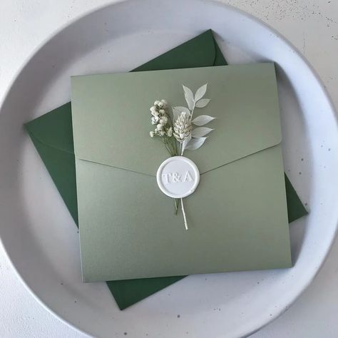 Sage Green Wedding Theme, Pocket Fold Wedding Invitations, Green Themed Wedding, Sage Wedding, Bunny Tails, Sage Green Wedding, Green Wedding Invitations, Personalised Wedding Invitations, Future Wedding Plans