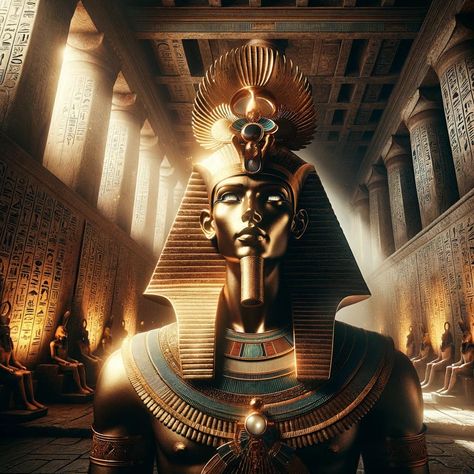 Discover the radiant deity transcending Egypt, Amun-Re, uniting sun's warmth and creation's enigma, inspiring universal reverence. Amun Ra, Egypt, The Day, Blue