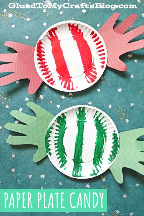 Candyland Arts And Crafts, Pre K Holiday Crafts, Peppermint Crafts For Kids, Paper Plate Peppermint, Peppermint Crafts, Pre K Christmas Crafts, Peppermint Candy Crafts, Candy Cane Art, Aesthetic Craft Ideas