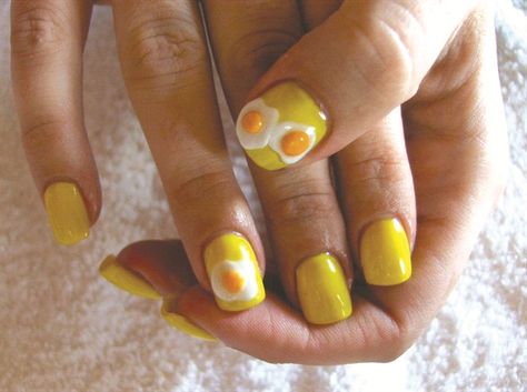 Q&A With Marianthi Tsitsopoulou - Style - NAILS Magazine Egg Nails, Food Nail Art, Food Nails, Nail Candy, Kawaii Nails, I Love Nails, Nail Polish Designs, Cool Nail Designs, Nails Magazine