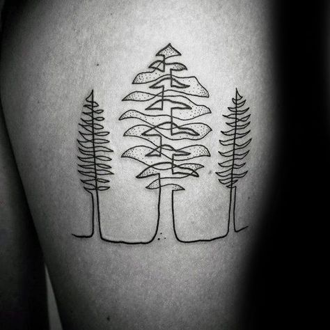 90 Minimalist Tattoo Designs For Men - Simplistic Ink Ideas Continuous Line Tattoo, Minimalist Tattoo Meaning, Mo Ganji, Tattoos Nature, One Line Tattoo, Autumn Tattoo, Single Line Tattoo, Tree Tattoos, Sister Tattoo