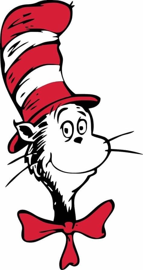 Dr Seuss Clipart, Dr Seuss Teacher, Cat In The Hat Svg, Custom Wall Stickers, Dr Seuss Activities, Dr Seuss Week, Dr Seuss Day, The Cat In The Hat, Dr. Seuss Svg