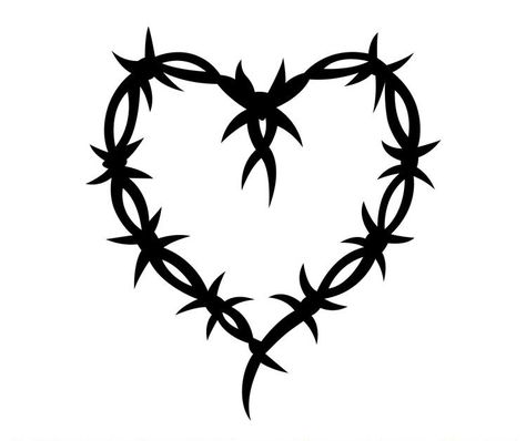 Heart Bobwire Tattoo, Twisted Heart Tattoo, Barb Wire Heart Tattoo Design, Barbed Heart Tattoo, Bobwire Heart Tattoo, Heart Barbed Wire Tattoo, Barb Wire Heart Tattoo, Barbwire Heart Tattoo, Barbed Wire Heart Tattoo