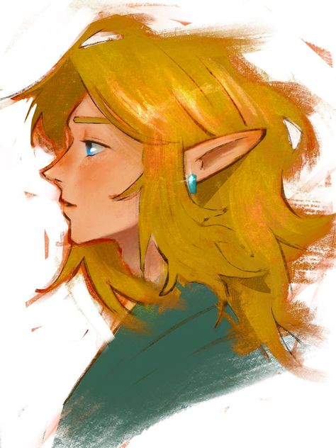 #link #totk #zelda #digitalart Link Totk Fanart Pfp, Link Hairstyle Zelda, Totk Link Fanart, Legend Of Zelda Link Fanart, Totk Zelda Art, Link Zelda Fanart, Zelda Sketch, Link Totk, Link Drawing