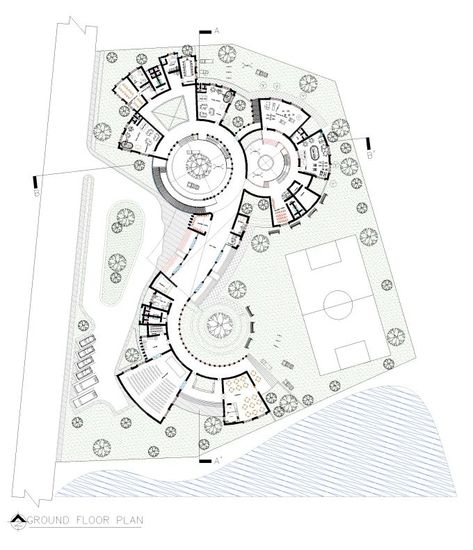 Draw Floor, متحف فني, Site Plan Design, Architecture Design Presentation, Architectural Plan, 2d Floor Plan, Concept Models Architecture, Architecture Drawing Plan, Conceptual Architecture