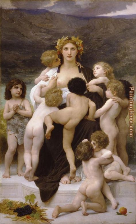 William Bouguereau The Motherland ... William Adolphe, Richard Diebenkorn, 19 August, Birth Of Venus, William Adolphe Bouguereau, Mary Cassatt, John William Waterhouse, A4 Poster, Classical Art