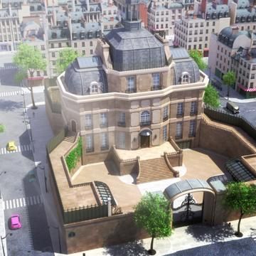 The Agreste Mansion Agreste Mansion, City Minecraft, City Layout, Miraculous Ladybug Oc, Paper Crowns, Hawk Moth, A Aesthetic, Miraculous Ladybug Fan Art, Marinette Dupain Cheng