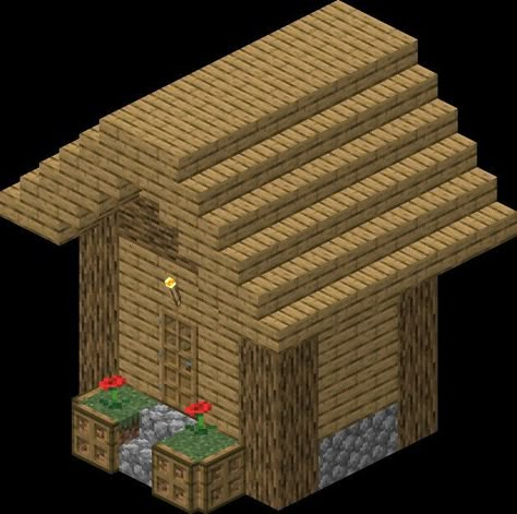 Temples Minecraft, Minecraft Village House, Minecraft List, Minecraft P, Black And Blue Wallpaper, Oak Logs, Minecraft Survival, Minecraft Decorations, Oak Planks