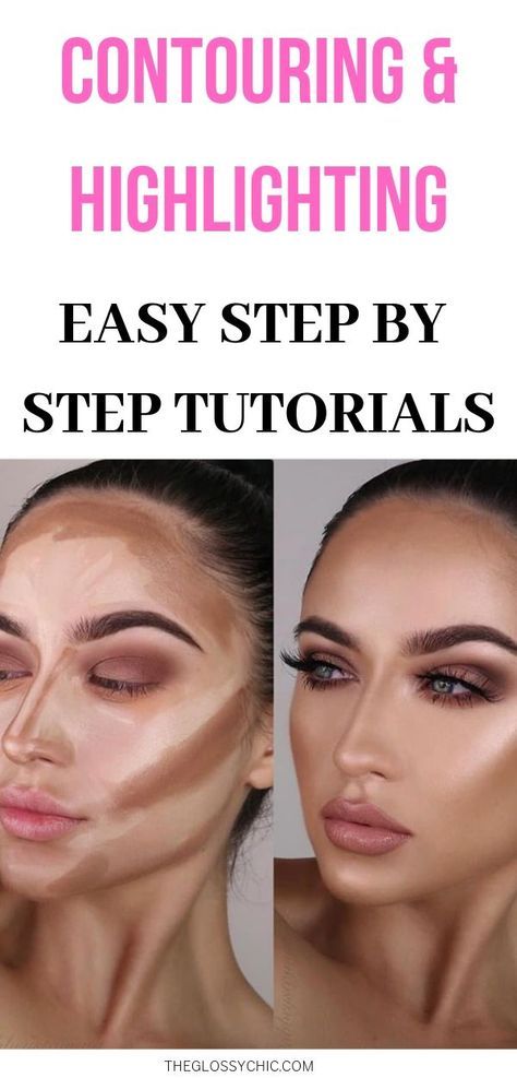 Make Up Contouring, Best Face Makeup, Highlight Tutorial, No Make Up Make Up Look, Easy Contouring, Contouring For Beginners, Face Contouring Makeup, Makeup Contouring, Contour Tutorial