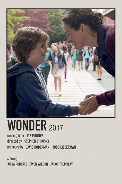 Wonder Movie Poster, Wonder Movie, Polaroid Movie Poster, Movie Character Posters, Indie Movie Posters, Movie Collage, Most Paused Movie Scenes, Movie Card, Pause Button