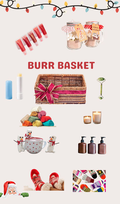 It's almost that time of year! Have you thought about putting together a Burr basket for that special person in your life? Or for anyone on your list really. Here are 10 fun burr basket gift ideas to help you get started and whip up a fun christmas basket. 

gift ideas under $10|ideas under $10|burr basket gift ideas|christmas gifts under $10|gifts under $20|fun gift ideas Brrr Basket, Christmas Basket Gift Ideas, Baskets For Christmas, Basket For Mom, Burr Basket, Quotes Strong Women, Great Christmas Gift Ideas, Basket Gift Ideas, Motivational Mindset