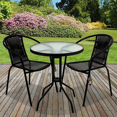 Teak Garden Furniture, Black Wicker, Outdoor Chair Set, Garden Table And Chairs, Rattan Garden Furniture, Table Chair, Garden Furniture Sets, Bistro Set, Patio Seating