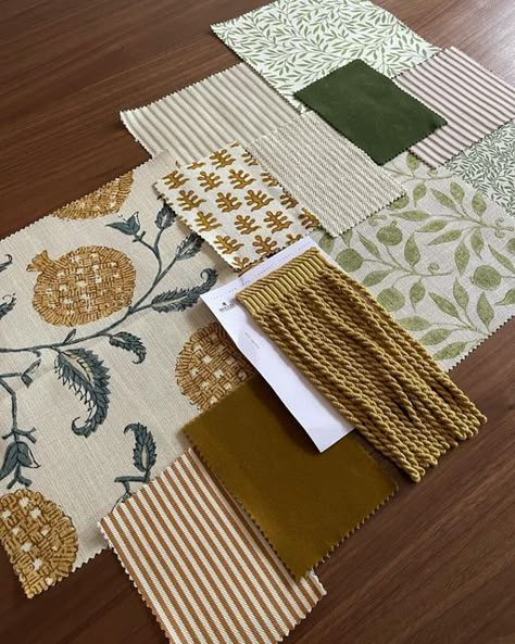 Home Textile Design, Living Room Fabric Combinations, Sofa Fabric Ideas Color Schemes, Fabric Color Combinations, Catering Menu Design, Bedroom Rug Ideas, Fabric Moodboard, Block Print Motifs, Ideas Bedroom Decoration