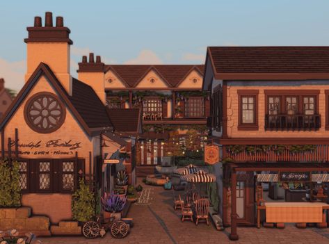 The building will be in two versions - a shopping lot (with shops) and a bar (with two bars and a clubhouse for needlework)The two-storey central bar with a library on the second floor is the same in… Sims 4 Henford-on-bagley, Henford On Bagley, Central Bar, Pub Bar, Irish Pub, Sims Mods, Club House, A Bar, The Building