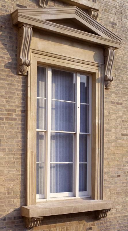 Window Surround | Haddonstone Window Surround Exterior, Front Window Design, Plaster Design, Small House Remodel, Window Structure, Historic Windows, Georgian Fireplaces, Small House Exteriors, Door And Window Design