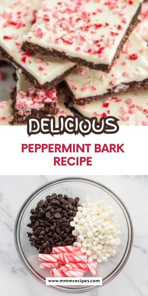 This Peppermint Bark recipe combines creamy chocolate and crushed peppermint candy for a classic Christmas treat that’s simple yet stunning! Ideal for holiday gifting or dessert platters, this bark brings a burst of festive flavor to any occasion. Save this pin for a peppermint-packed holiday delight! Peppermint Chocolate Delight, Peppermint Brittle Recipe, Recipe For Peppermint Bark, Milk Chocolate Peppermint Bark, Peppermint Cracker Bark, Best Peppermint Bark Recipe, Graham Cracker Peppermint Bark, Christmas Tray Treats, Simple Christmas Treats Baking