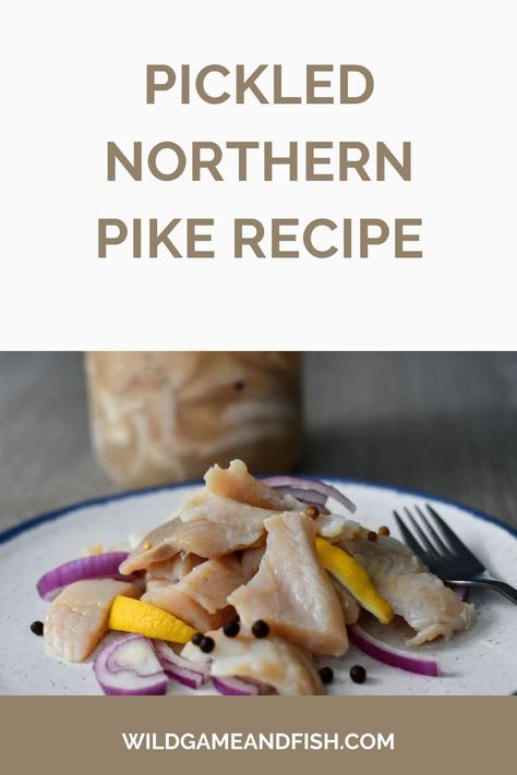 Northern Pike Recipe, Pike Recipes, Pickled Fish Recipe, Delicious Fish Recipes, Recipes For Lent, Pickled Fish, Fish Friday, Lent Recipes, Northern Pike