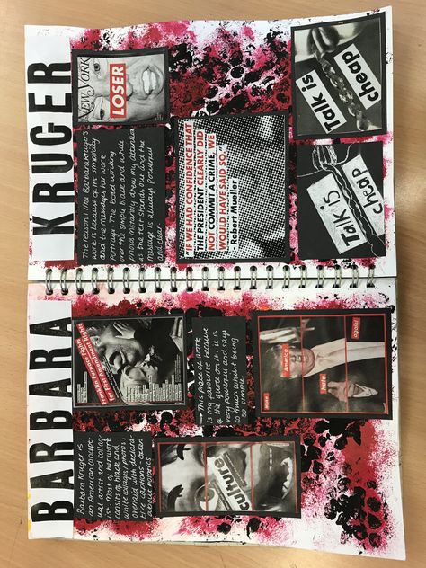 #sketchbook #gcseart #politics #sketch #grades #blackandwhite #photography Artist Research Page, Sketchbook Ideas Inspiration, Billy Kidd, Photography Sketchbook, Sketchbook Layout, Textiles Sketchbook, Barbara Kruger, Art Alevel, Gcse Art Sketchbook