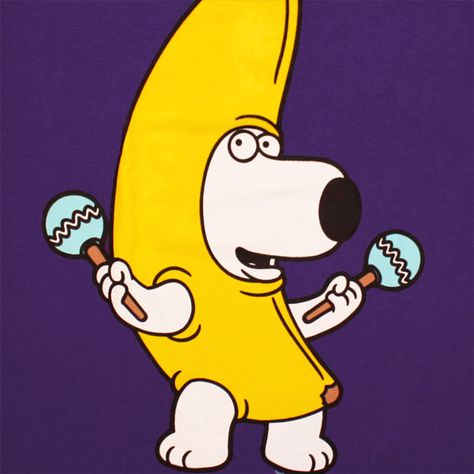 Family Guy Brian Banana Family Guy Painting Canvases, Family Guy Painting, Family Guy Costumes, Family Guy Tattoo, Brian Family Guy, I Griffin, Excited Pictures, Brian Griffin, Banana Costume