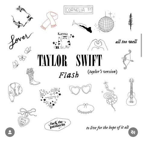 Friday The 13th Taylor Swift Tattoo, Dear John Tattoo Taylor Swift, The Man Tattoo Taylor Swift, Cornelia Street Taylor Swift Tattoo, Taylor Swift Henna Tattoo, Taylor Swift Lyric Tattoo All Too Well, Taylor Swift Red Tattoo Ideas, Taylor Swift Speak Now Tattoo Ideas, Lover Tattoo Ideas Taylor Swift