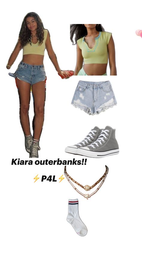 Kiara Outer Banks Bedroom, Kiara Outer Banks Halloween Costume, Kiara Outer Banks Shoes, Kiara Outer Banks Costume, Outer Banks Kie Outfits, Outer Banks Bitmoji Outfit, Outer Banks Inspired Outfits For School, How To Dress Like Kiara From Outer Banks, Kiera Obx Outfits