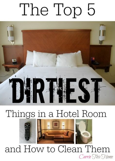 The top 5 dirtiest things in a hotel room and how to clean them.  This is a must read before your next vacation or trip! Hotel Room Hacks, Hotel Housekeeping, Hotel Hacks, Hotel Cleaning, Hotel Living, Traveling Tips, Hotel Stay, Vacation Hotel, Hotel Rooms