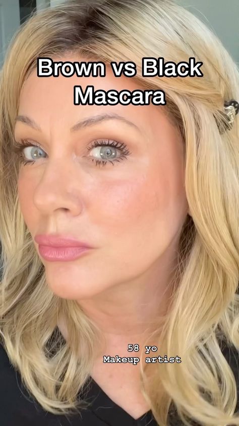 This one’s for my ladies who love pink! The bronzer will warm you up and the pinks will bring your face to life! I used brown mascara for… | Instagram Brown Mascara Blue Eyes, Brown Mascara Look, Less Makeup, Blue Mascara, Brown Mascara, My Routine, Mascara Makeup, Full Coverage Foundation, Your 20s