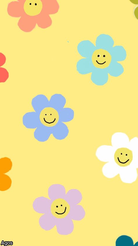 Smiley Wallpapers, Yellow Preppy, Duck Wallpaper, Happy Smiley Face, Phone Wallpaper Boho, Cute Summer Wallpapers, Graphic Design Collection, Powerpoint Background Design, Smiley Faces