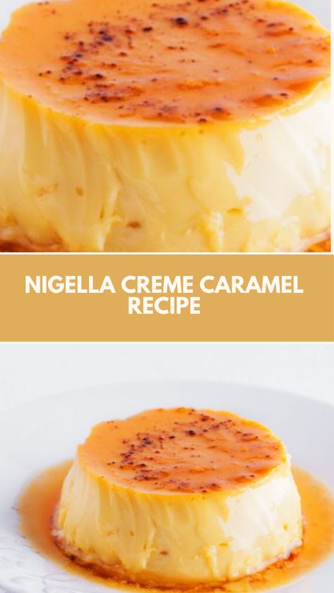 This easy and elegant crème caramel is the perfect solo dessert. With a smooth custard and a rich caramel layer, it’s a comforting, indulgent treat that melts in your mouth. It’s simple to make and requires just a few basic ingredients!

This Creme Caramel Recipe Is From Cook, Eat, Repeat CookBook by Nigella Lawson Creme Caramel Recipe Easy, Easy Custard Desserts, Nigella Lawson Recipes Chicken, Caramel Desserts Easy, Nigella Lawson Desserts, Creme Caramel Recipe, Ice Cream Cake Birthday, Caramel Custard Recipe, Caramel Pudding Recipe