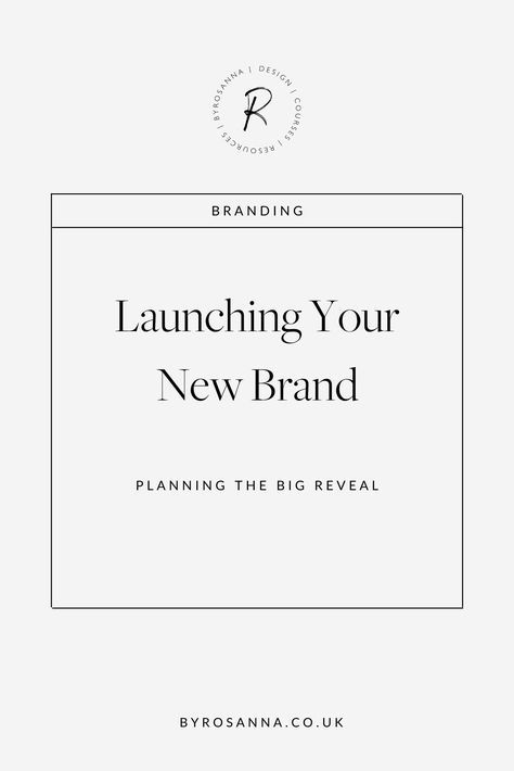 How To Announce Rebranding, Rebrand Launch Ideas, Rebranding Announcement Design, Branding Colour Palette, Rebranding Ideas, Launching A Business, Wedding Photography Logo, Wedding Planner Logo, Launch Checklist