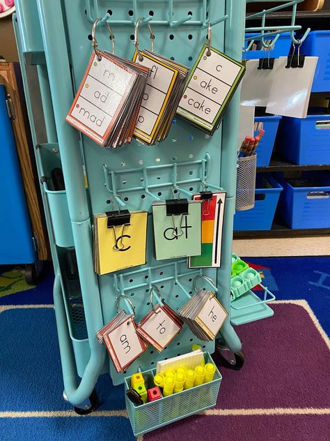 Reading Cart, Guided Phonics, Reading Intervention Classroom, Reading Intervention Activities, Phonics Curriculum, Intervention Classroom, Structured Literacy, Phonics Centers, Phonemic Awareness Activities