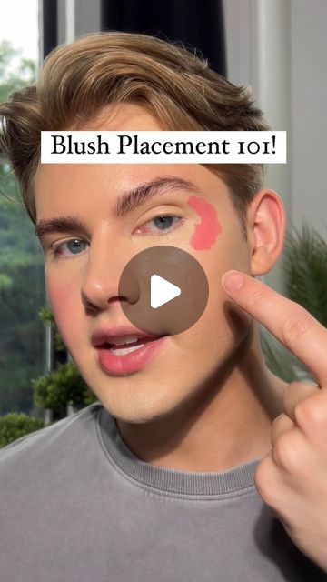 Blush Spots On Face, Blush On Temples, Blush On Eyes And Cheeks, Blusher For Medium Skin Tone, Blush Placement Heart Shaped Face, Contour And Blush For Round Face, Where To Put Eyeshadow, Blush Around Eyes, Contour And Blush Guide