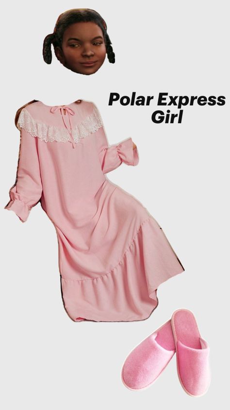 Warm/Modest halloween costume Idea - Girl from polar express Polar Express Costume Ideas, Polar Express Girl, Polar Express Costume, Polar Express Kid, Holiday Costume Ideas, Pjs Ideas, Modest Halloween Costumes, The Polar Express, Halloween Costume Idea